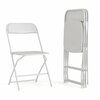Flash Furniture 4PK Commercial Grade White Plastic Folding Chairs 4-LE-L-3-W-WH-GG